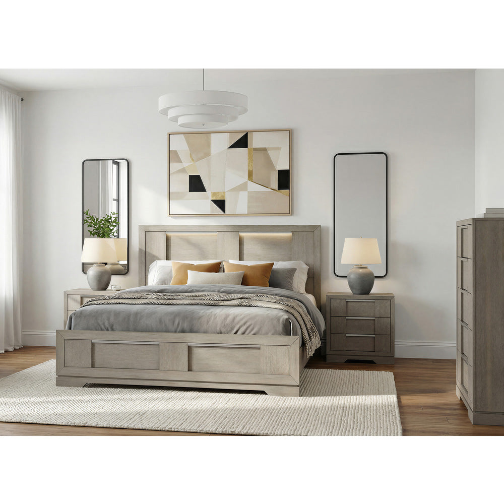 Picket House Furnishings - Argo King 4PC Bedroom Set in Grey - B-9770-3-KBL-NSCH view 3