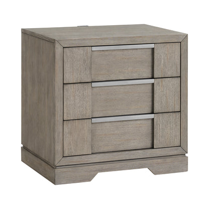 Picket House Furnishings - Argo King 4PC Bedroom Set in Grey - B-9770-3-KBL-NSDR view 2