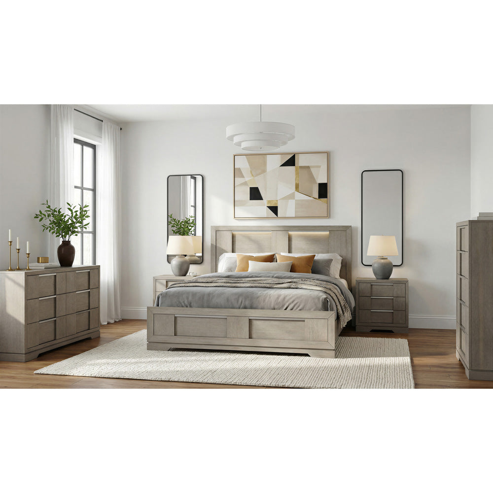 Picket House Furnishings - Argo King 5PC Bedroom Set in Grey - B-9770-3-KBL-NSDRC view 3