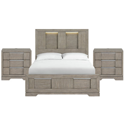 Picket House Furnishings - Argo Queen 3PC Bedroom Set in Grey - B-9770-3-QBL-NS2 view 1