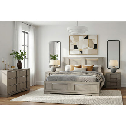 Picket House Furnishings - Argo Queen 4PC Bedroom Set in Grey - B-9770-3-QBL-NSDR view 3