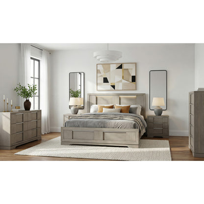 Picket House Furnishings - Argo Queen 5PC Bedroom Set in Grey - B-9770-3-QBL-NSDRC view 3