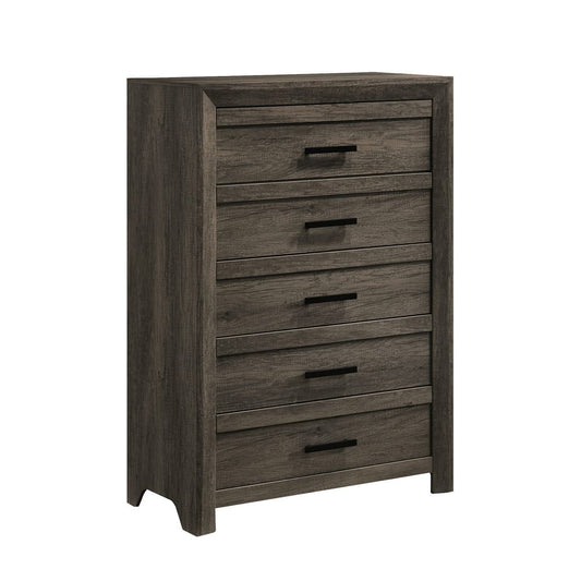 Picket House Furnishings - Ashford 5-Drawer Chest in Mocha Grey - EL400CHZS view 1