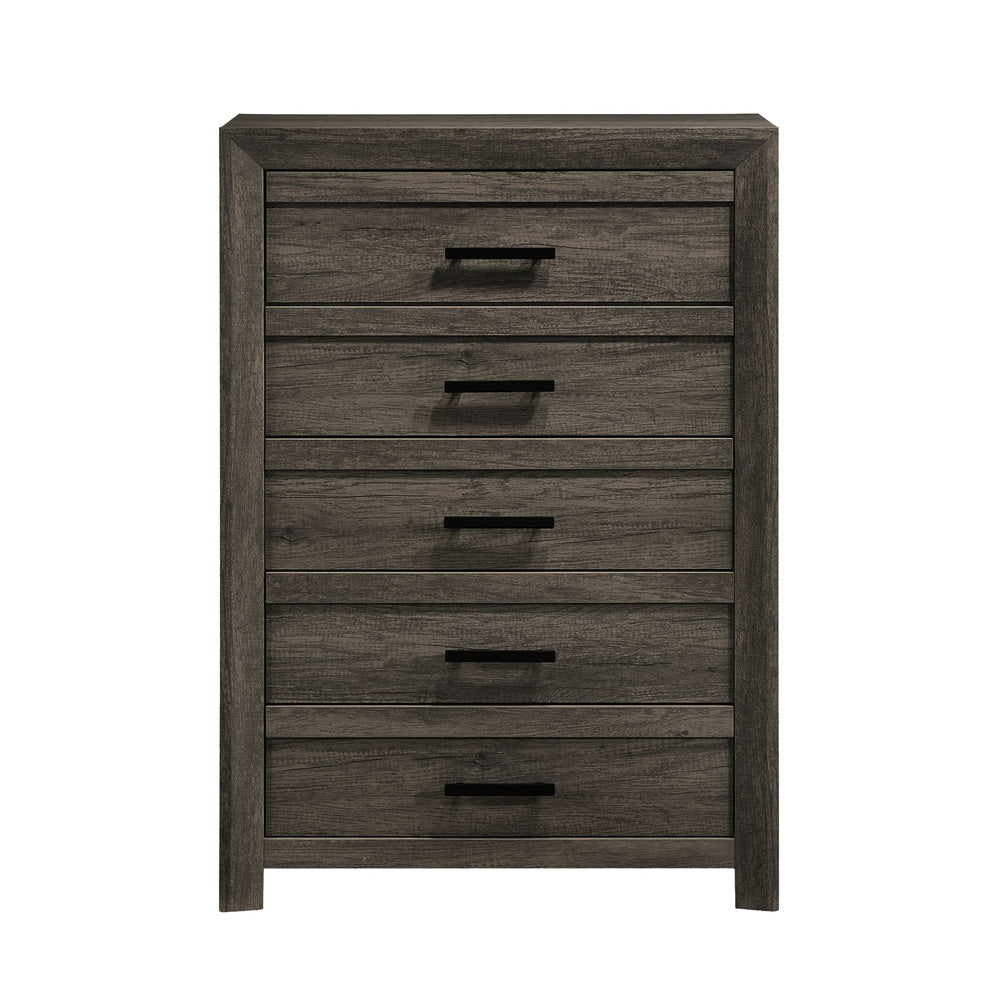 Picket House Furnishings - Ashford 5-Drawer Chest in Mocha Grey - EL400CHZS view 2