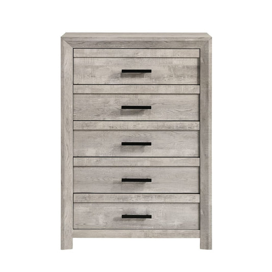 Picket House Furnishings - Ashford 5-Drawer Chest in White - EL700CHZS view 2