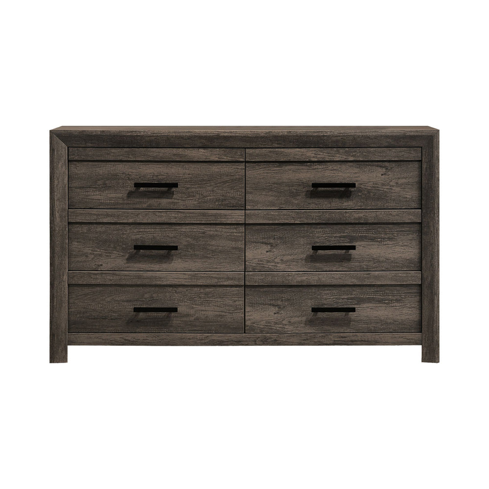Picket House Furnishings - Ashford 6-Drawer Dresser in Mocha Grey - EL400DRZS view 2