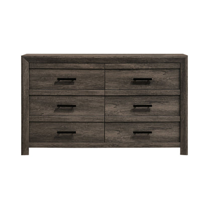 Picket House Furnishings - Ashford 6-Drawer Dresser in Mocha Grey - EL400DRZS view 2