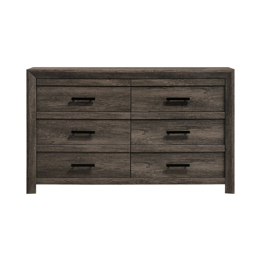 Picket House Furnishings - Ashford 6-Drawer Dresser in Mocha Grey - EL400DRZS view 2