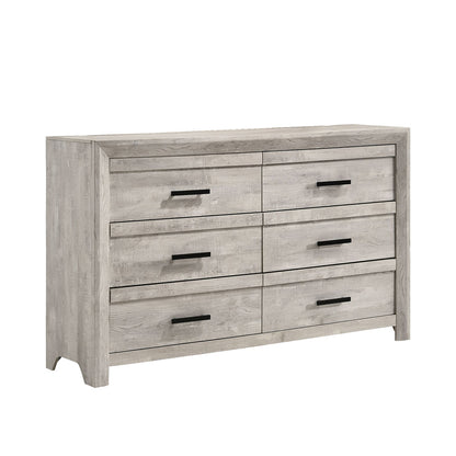 Picket House Furnishings - Ashford 6-Drawer Dresser in White - EL700DRZS view 1