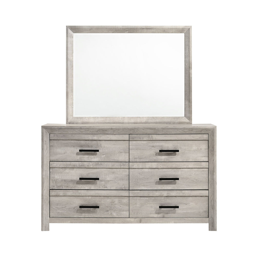 Picket House Furnishings - Ashford Dresser & Mirror Set in White - EL700DRMRZS view 2