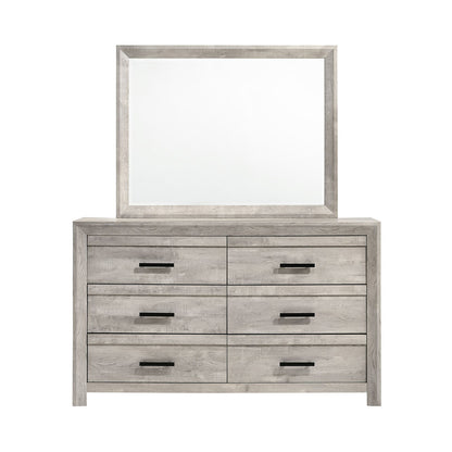 Picket House Furnishings - Ashford Dresser & Mirror Set in White - EL700DRMRZS view 2