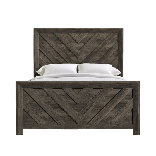 Picket House Furnishings - Ashford Full Bed in Mocha Grey - EL400FBZS view 2
