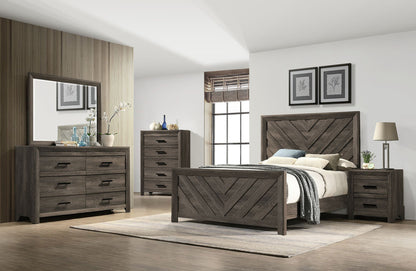 Picket House Furnishings - Ashford Full Bed in Mocha Grey - EL400FBZS view 5
