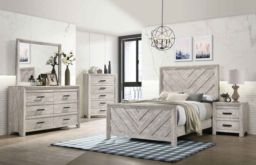 Picket House Furnishings - Ashford Full Bed in White - EL700FBZS view 8