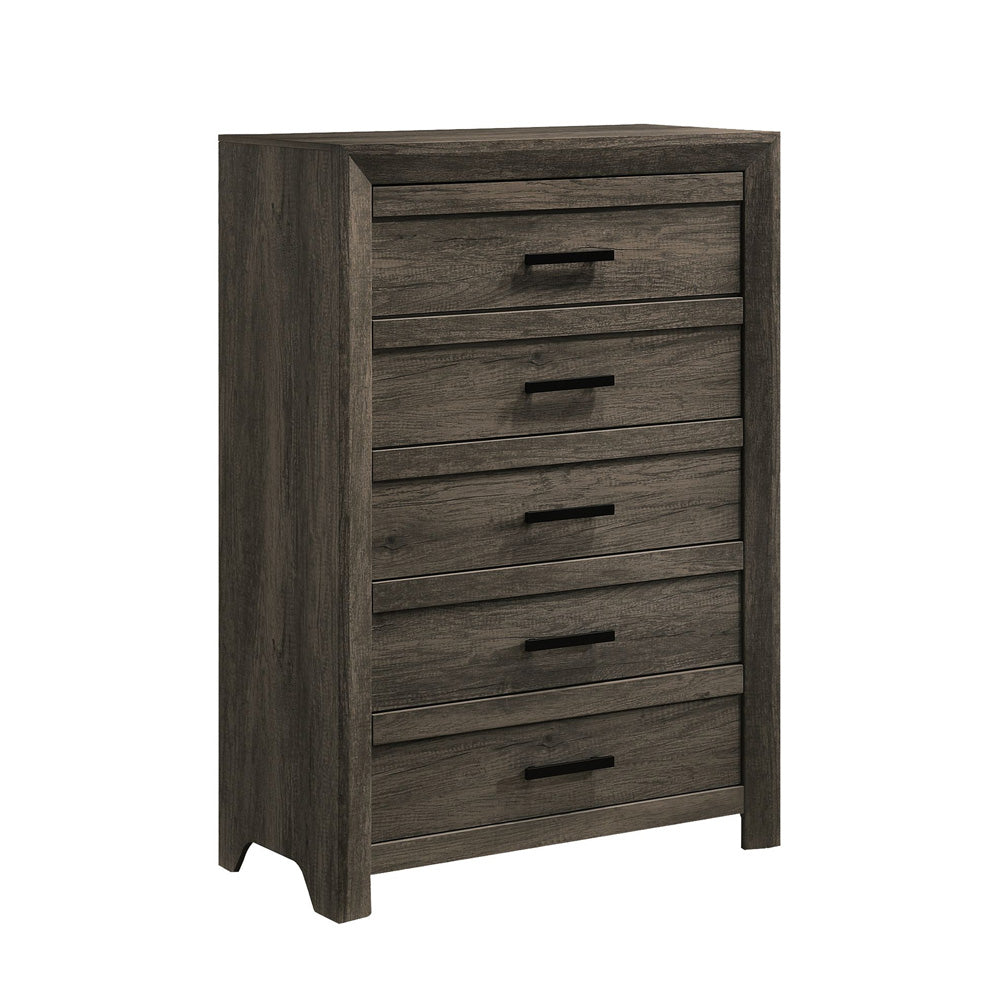 Picket House Furnishings - Ashford Full Panel 3PC Bedroom Set in Mocha Grey - EL400FBZS3PC view 3