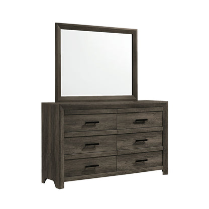 Picket House Furnishings - Ashford King Panel 5PC Bedroom Set in Mocha Grey - EL400KBZS5PC view 3