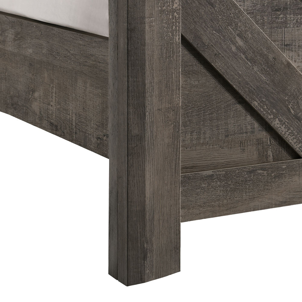 Picket House Furnishings - Ashford King Panel 5PC Bedroom Set in Mocha Grey - EL400KBZS5PC view 11
