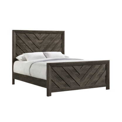 Picket House Furnishings - Ashford Queen Panel 5PC Bedroom Set in Mocha Grey - EL400QBZS5PC view 2