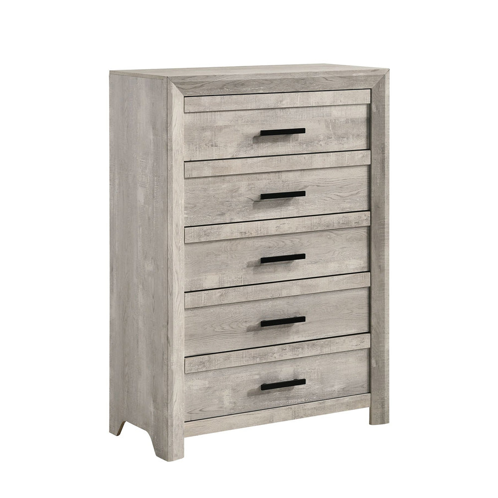 Picket House Furnishings - Ashford Queen Panel 5PC Bedroom Set in White - EL700QBZS5PC view 4