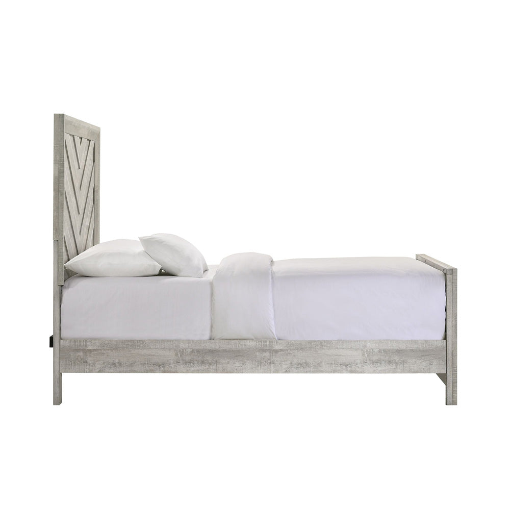 Picket House Furnishings - Ashford Twin Bed in White - EL700TBZS view 3