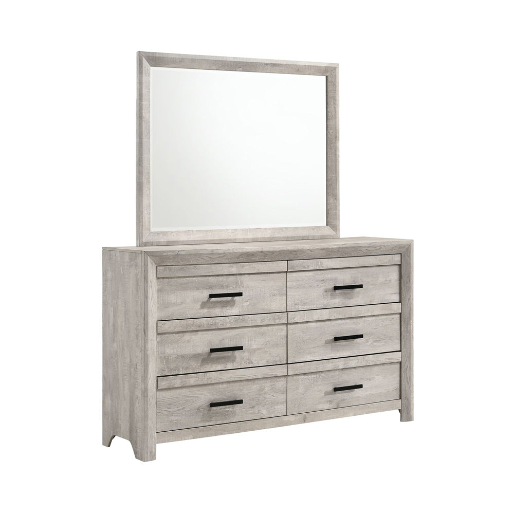 Picket House Furnishings - Ashford Twin Panel 5PC Bedroom Set in White - EL700TBZS5PC view 3