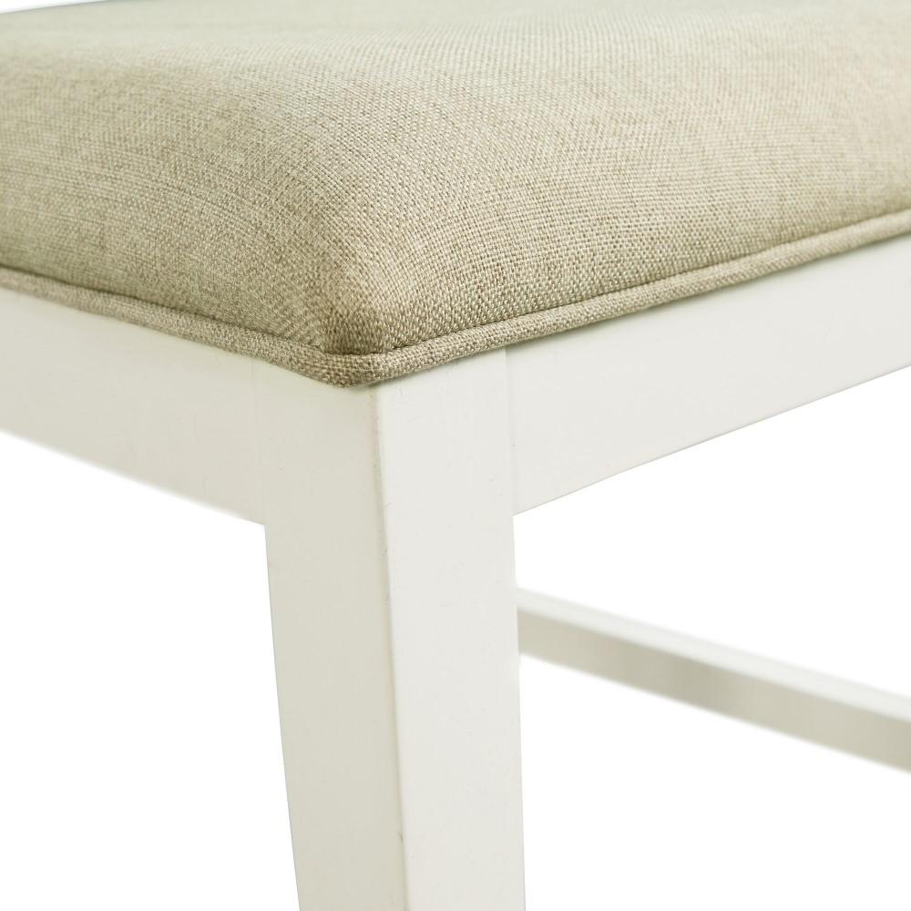 Picket House Furnishings - Barrett Ladder Back Side Chair In Natural/White (Set of 2) - DPK100SC veiw 5