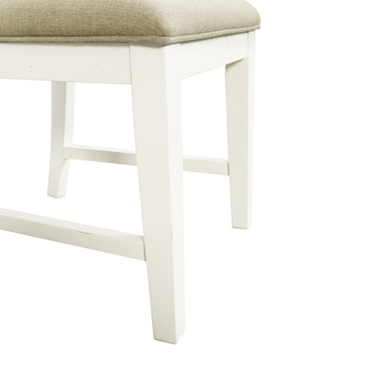 Picket House Furnishings - Barrett Ladder Back Side Chair In Natural/White (Set of 2) - DPK100SC veiw 7
