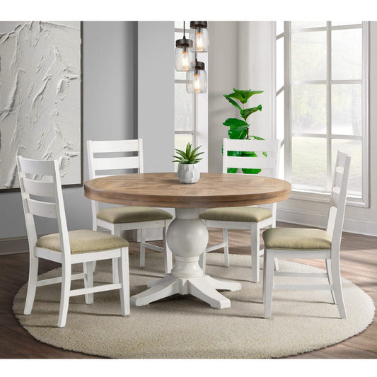 Picket House Furnishings - Barrett Round 5PC Dining Set-Table and Four Chairs - DPK100RD5PC view 1
