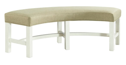 Picket House Furnishings - Barrett Round Bench - DPK100RDBN veiw 1