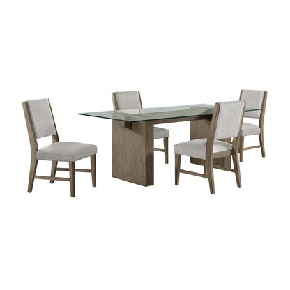 Picket House Furnishings -  Bassett 5PC Standard Height Dining Set in Oak-Table and Four Chairs - D-10560-5-DT-5PC veiw 1