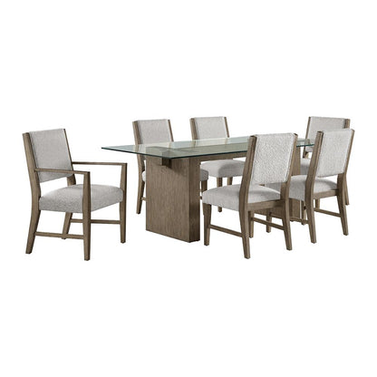 Picket House Furnishings -  Bassett 7PC Standard Height Dining Set in Oak-Table, Four Chairs and Two Arm Chairs - D-10560-5-DTAC-7PC veiw 1