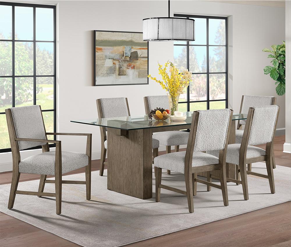 Picket House Furnishings -  Bassett 7PC Standard Height Dining Set in Oak-Table, Four Chairs and Two Arm Chairs - D-10560-5-DTAC-7PC veiw 5