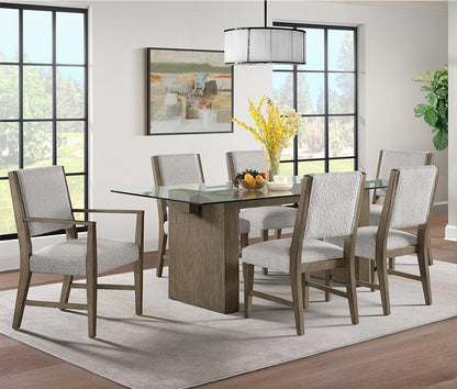 Picket House Furnishings -  Bassett 7PC Standard Height Dining Set in Oak-Table, Four Chairs and Two Arm Chairs - D-10560-5-DTAC-7PC veiw 5