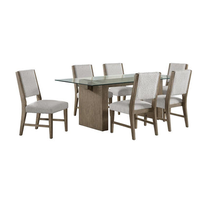 Picket House Furnishings -  Bassett 7PC Standard Height Dining Set in Oak-Table and Six Chairs - D-10560-5-DT-7PC veiw 1