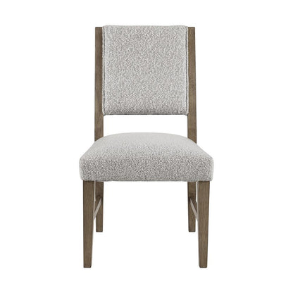 Picket House Furnishings -  Bassett Dining Side Chair with Light Grey Boucle Fabric in Oak (2 Per Carton) - D-10560-5-SC veiw 2