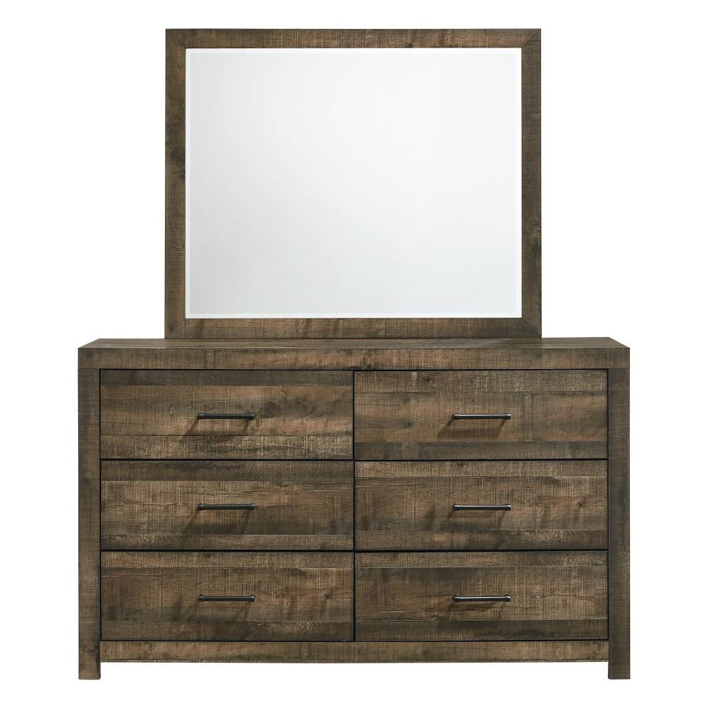 Picket House Furnishings - Beckett 6-Drawer Dresser and Mirror Set - BY500DRMR veiw 2