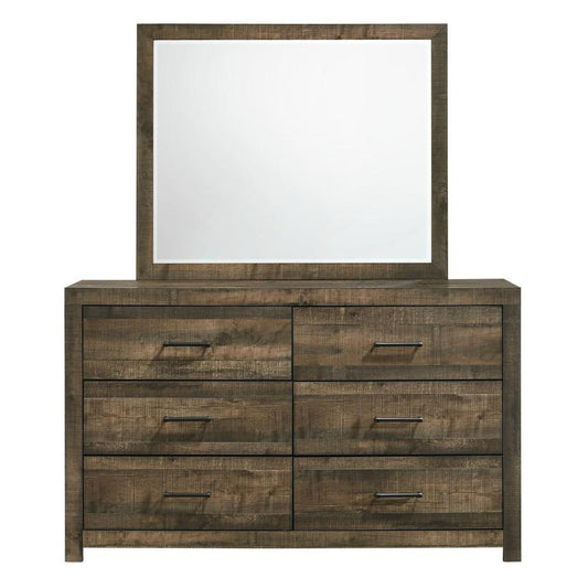Picket House Furnishings - Beckett 6-Drawer Dresser and Mirror Set - BY500DRMR veiw 2