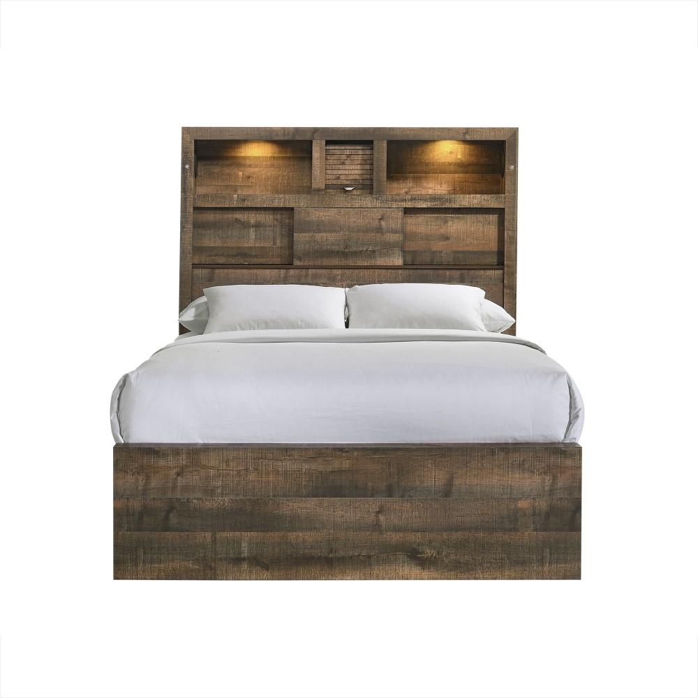 Picket House Furnishings - Beckett Full Bookcase Panel 3PC Bedroom Set with Bluetooth - BY520FB3PC veiw 3