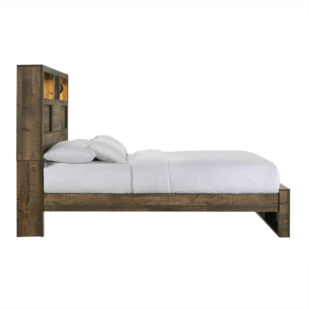 Picket House Furnishings - Beckett Full Bookcase Panel Bed with Bluetooth - BY520FB veiw 3