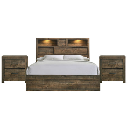 Picket House Furnishings - Beckett King Bookcase 3PC Bedroom Set - BY520KBNS2 view 1