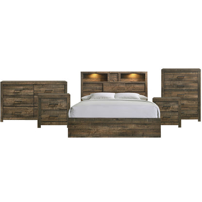 Picket House Furnishings - Beckett King Bookcase 5PC Bedroom Set - BY520KBNSDRC view 1