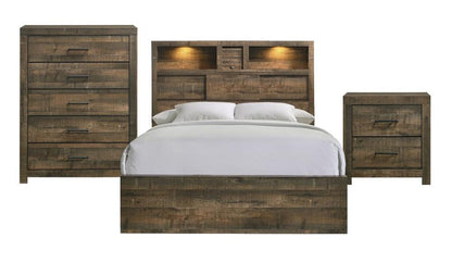 Picket House Furnishings - Beckett King Bookcase Panel 3PC Bedroom Set with Bluetooth - BY520KB3PC veiw 1