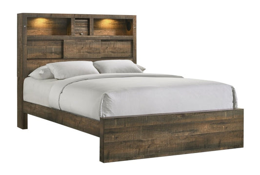 Picket House Furnishings - Beckett King Bookcase Panel Bed with Bluetooth - BY520KB veiw 1