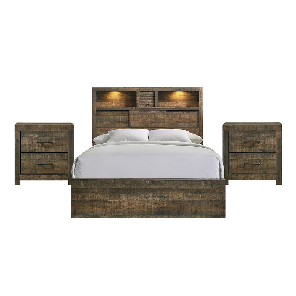 Picket House Furnishings - Beckett Queen Bookcase 3PC Bedroom Set - BY520QBNS2 view 1