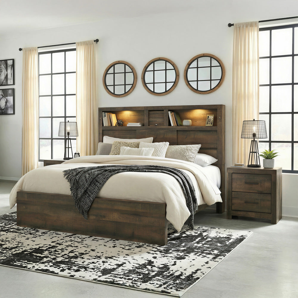 Picket House Furnishings - Beckett Queen Bookcase 3PC Bedroom Set - BY520QBNS2 view 3