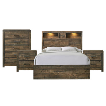 Picket House Furnishings - Beckett Queen Bookcase 4PC Bedroom Set - BY520QBNSCH view 1