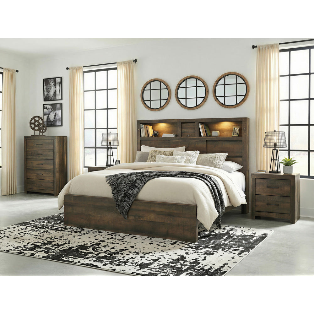 Picket House Furnishings - Beckett Queen Bookcase 4PC Bedroom Set - BY520QBNSCH view 3