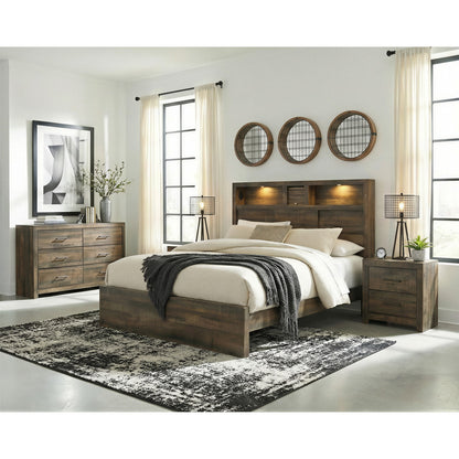 Picket House Furnishings - Beckett Queen Bookcase 4PC Bedroom Set - BY520QBNSDR view 3