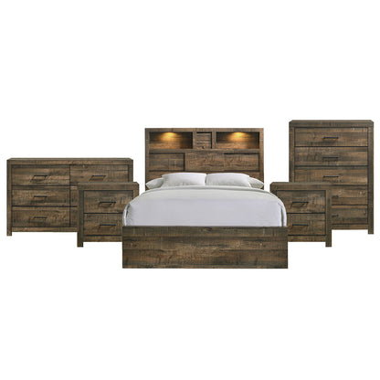 Picket House Furnishings - Beckett Queen Bookcase 5PC Bedroom Set - BY520QBNSDRC view 1