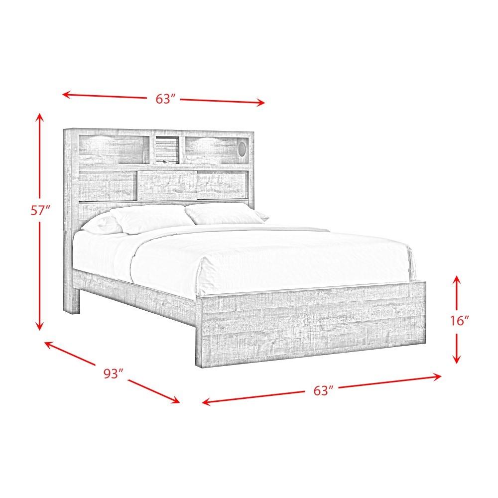 Picket House Furnishings - Beckett Queen Bookcase Panel Bed with Bluetooth - BY520QB veiw 13